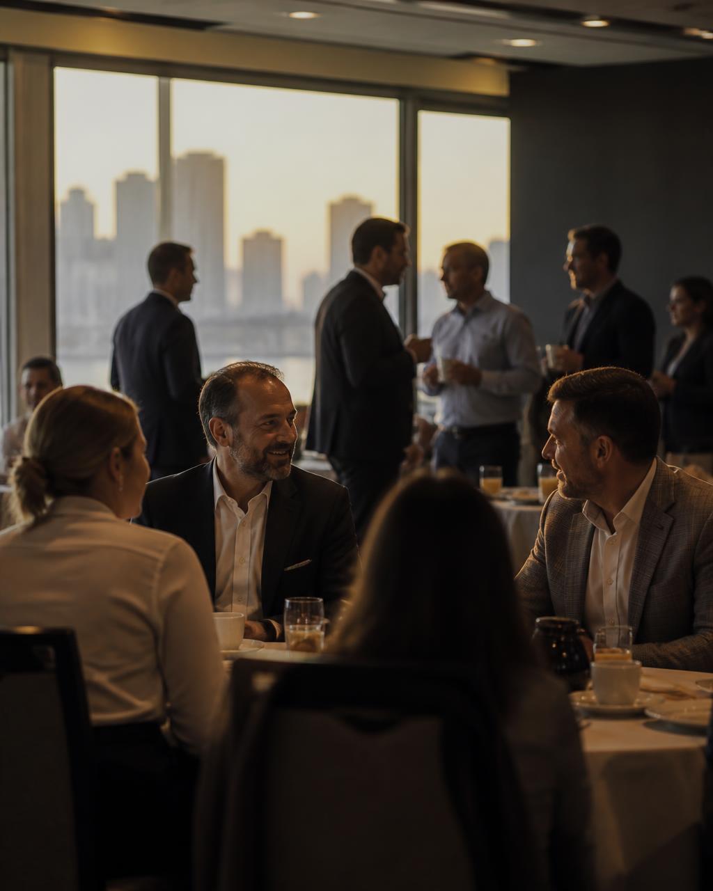 Networking at the AI Business Breakfast